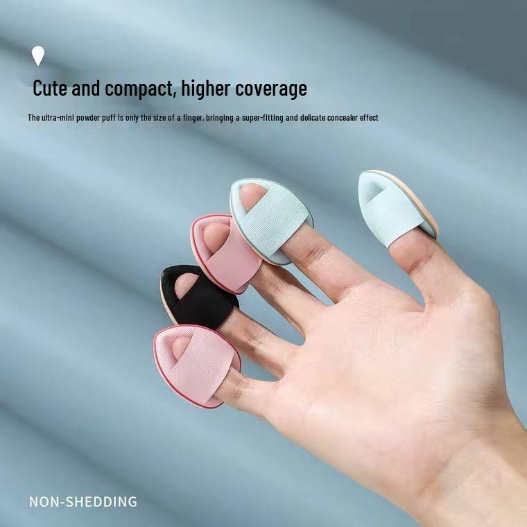 Mini Thumb Puff - Non-Absorbing Cushion Finger Sponge for Foundation and Concealer