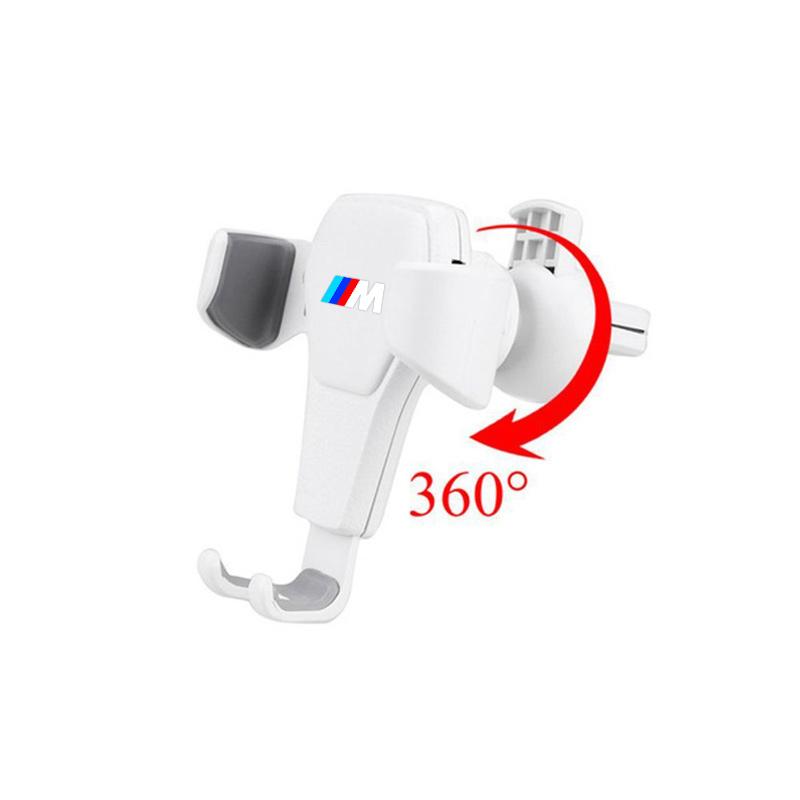 ABS Car Logo Mobile Phone Holder GPS Mounts Air Vent Clip For BMW M X1 X2 X3 X4 X5 X6 X7 F48 G01 E84 F10 F30 G11 G80 Accessories XU7