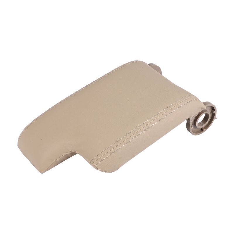 Durable-1Pcs Leather Armrest With Plastic Plate For BMW E46 3 Series 1999-2005 Left Hand Drive Beige