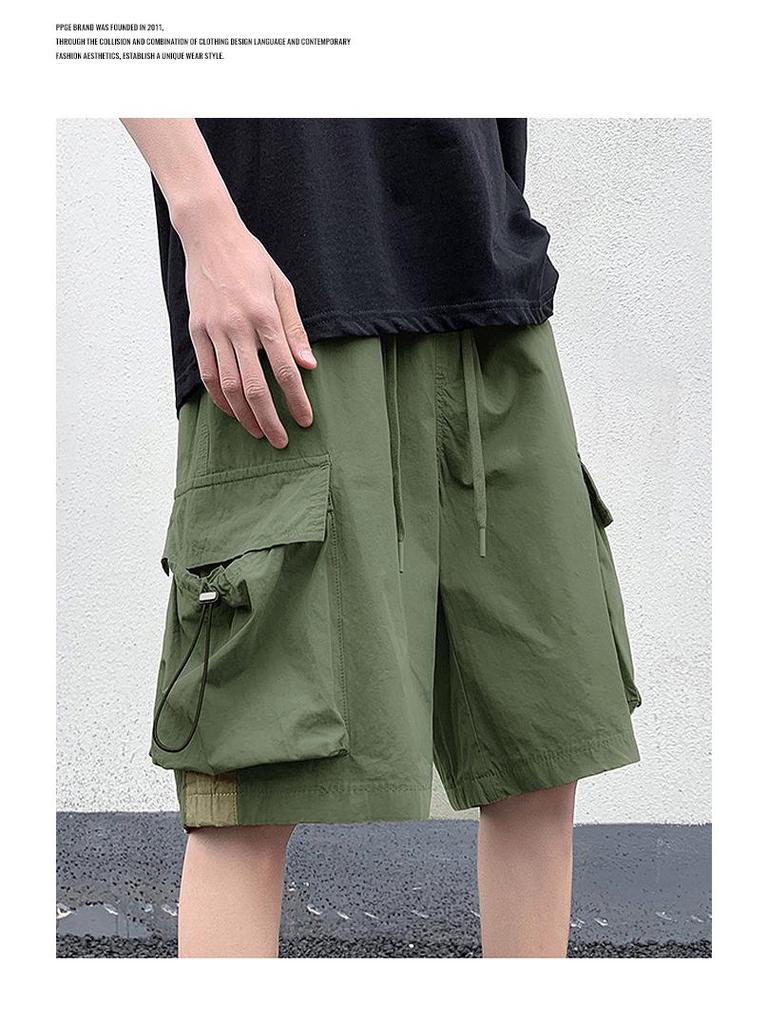 Herren Sommer Funktionelle Arbeitsshorts - Leichtgewichtige Lässige Strand- und Sportmode