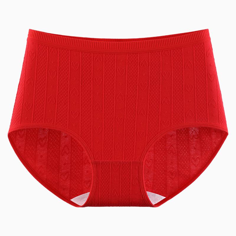 Übergröße Damen Neue Hautfreundliche Hohe Taille Bäuchlein Verlängerter Schritt Dreiecksslips