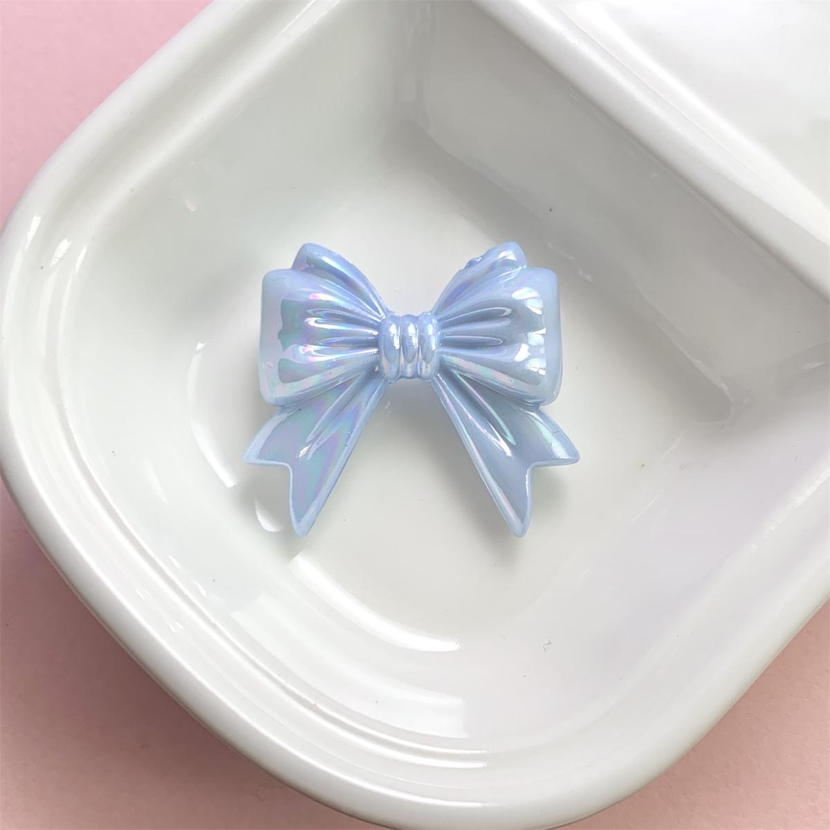 

Z87 5Pcs/bag 32*36mm Big Bow Bowknot Acrylic Pendants For Crafted Beading Necklace Bracelet Keychain Jewelry Making Beads Gift 5Pcs