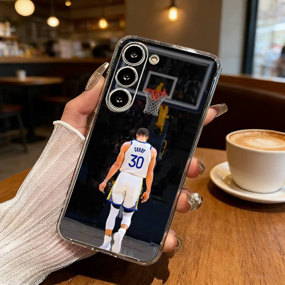 Sports Star S-Stephen C-Curry Phone Case For Samsung S25,S24,S21,S22,S23,S30,Ultra,S20,Plus,Fe,Lite Transparent Cover