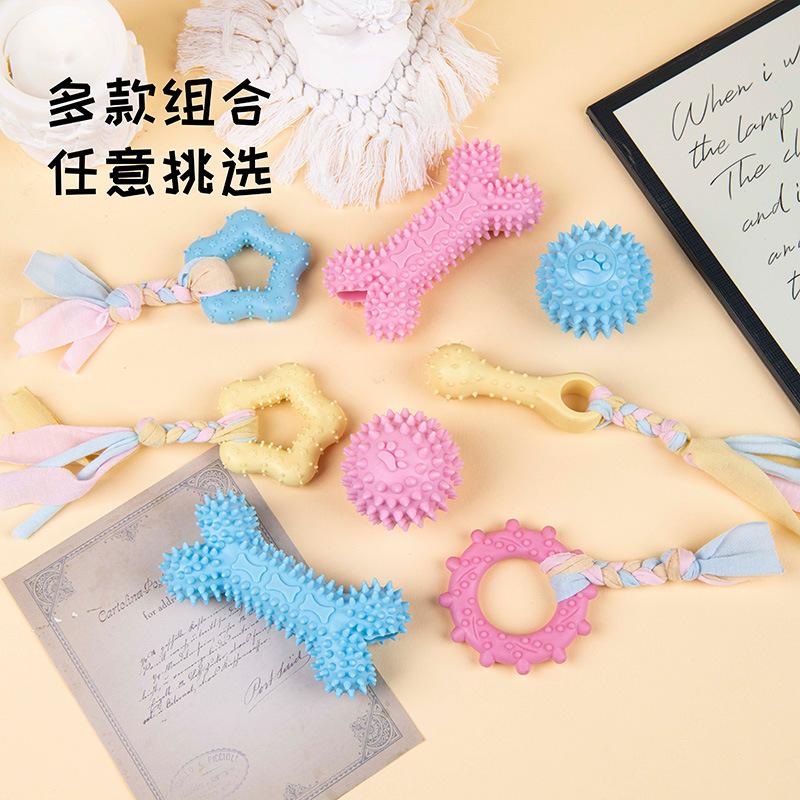 Dog Toys Direct Sales TPR Dog Toys Can't Bite Tooth Grinding Cotton Rope Pet Toys