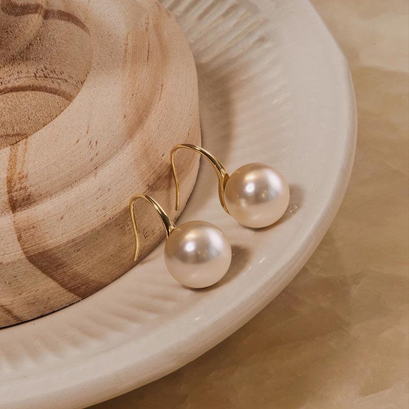 Pendientes de Perla para Mujer - Plata de Ley S925 con Nácar, Gama Alta, Versátiles