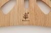 Fujiboeki Untersetzer aus Holz Quadratisch, Bonheur, Natur, 17cm Breit x 17cm Tief, 6er Set, 22645