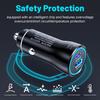 QC3.0 45W Car Charger USB Type C Dual Port Fast Charging Car Power Adapter Universal Phone For Samsung For iPhone Series ect.