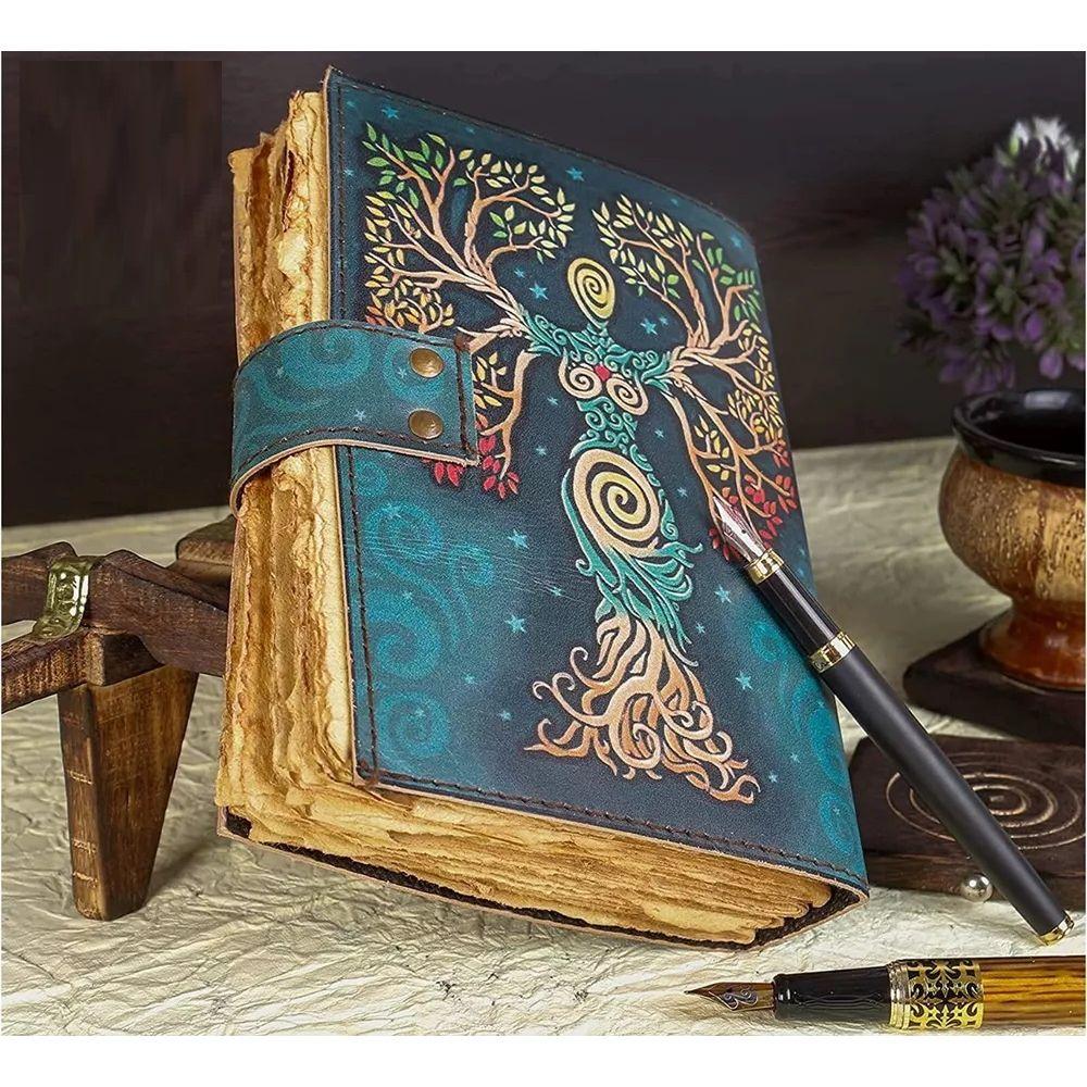 Blanko Zauberbuch der Schatten Tagebuch mit Verschlussverschluss Prop Vintage Handmade