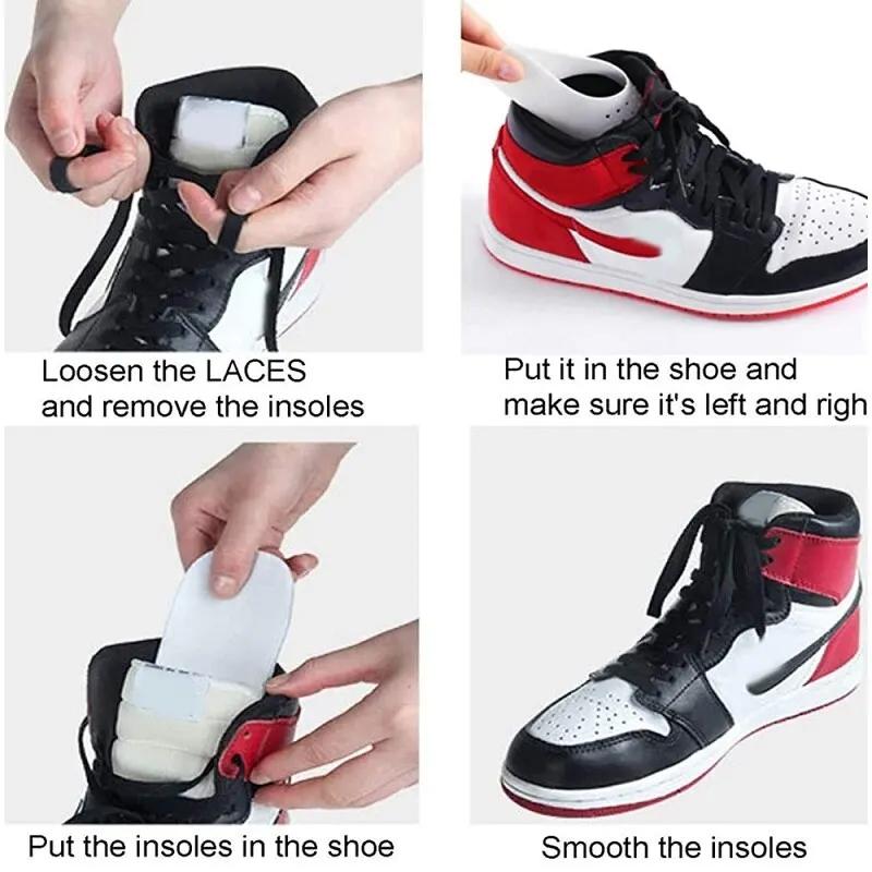 1 Pair New Shoe Care Sneaker Anti Crease Toe Caps Protector Stretcher Expander Shaper Support Pad Shoes Accessories