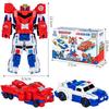 Silver Winged Flying Dragon Toy Magical Unicorn Transformation Bouncing Car Magnetic Deformation Robot Action Figure Designed for Boys