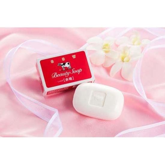 Natura Select Milk Red Box Bars 1 Bonus Contains Moisturizing Squalane Made In Japan Moisturizing Face and Body Cleanser Perfect As a Gift Soap, (6 +