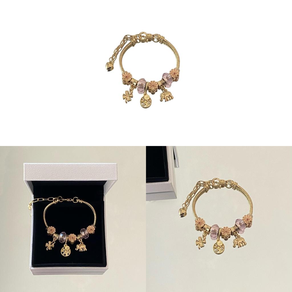 European Style Diy Beaded Bracelet With Animal Charm For Women Gift