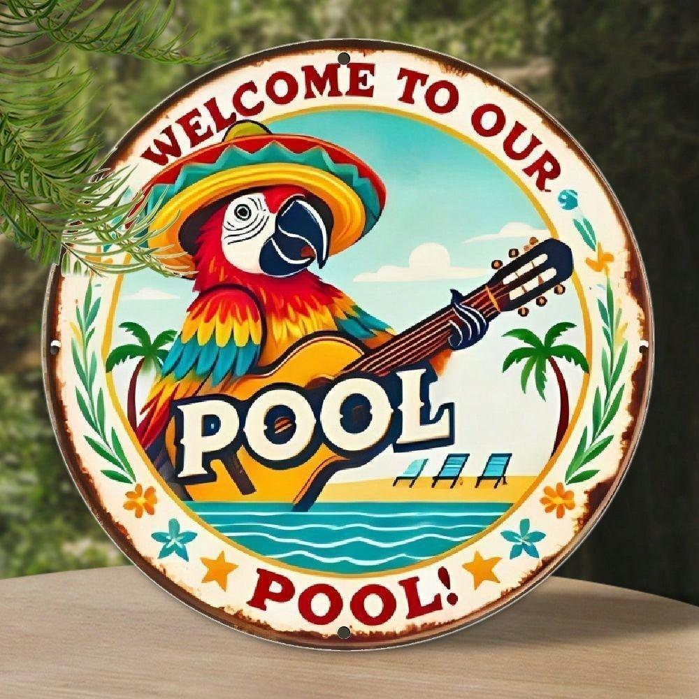 Tin Sign 2D Metal Wall Art Decorative Hanging Accessory Home Decor