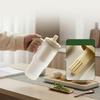 850ML Portable Water Bottle With With Strainer&Straw Clear Plastic Tumbler Cold And Heat Resistant Leak-proof Drinking Bottle