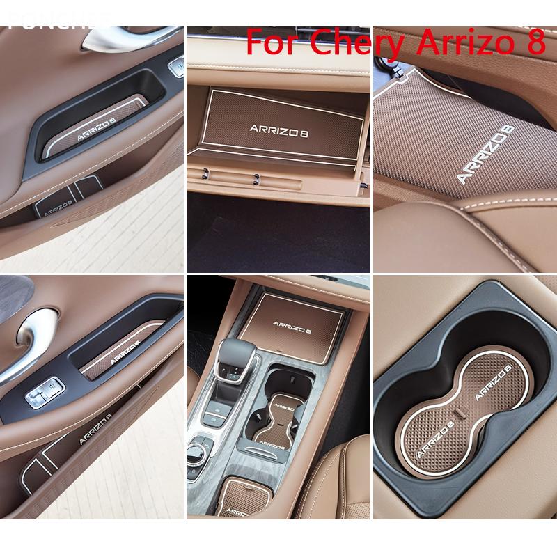 Türschlitz-Pad Wasseruntersetzer für Chery Arrizo 8 2022-2025 Anti-Rutsch Schutzpolster für Aufbewahrungsboxen Auto-Zubehör