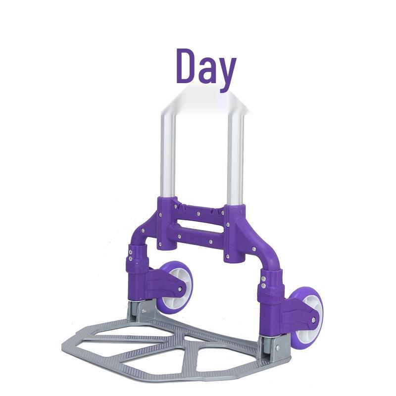 Folding Cargo Cart: Compact Hand Truck and Small Trailer for Pushing, Pulling, and Luggage Transport