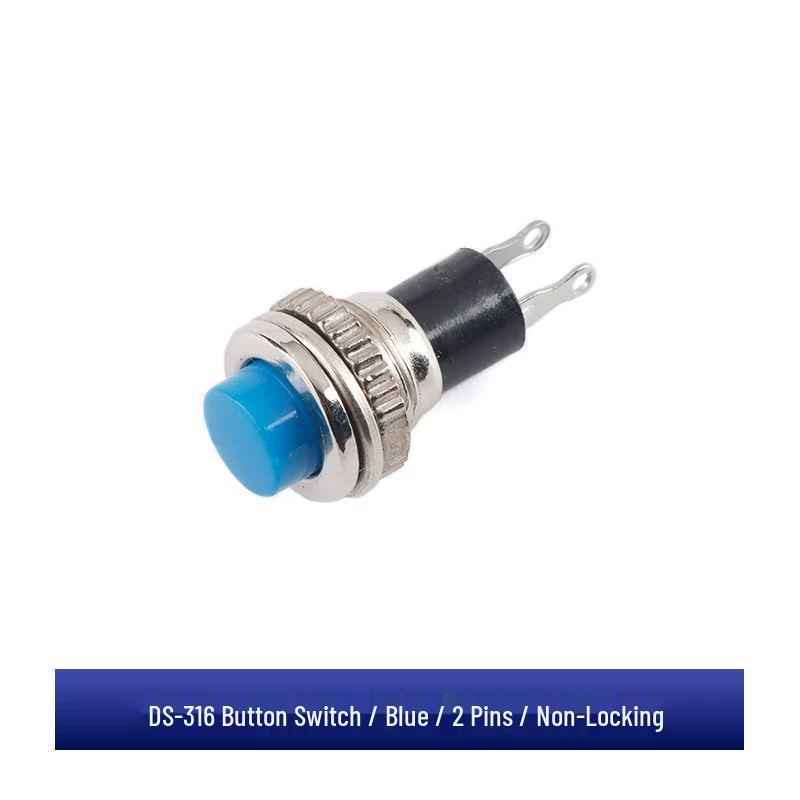 10MM Non-locking Self-resetting Button Switch for Doorbell/Horn (DS-316/DS-314).