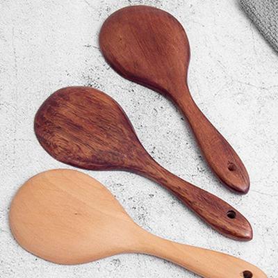 Japanese-style Wood Rice Spoon Rice Paddle Wooden Scoop Kitchen Spoon Ladle Tablespoon Big Serving Spoon Kitchen Tablewares