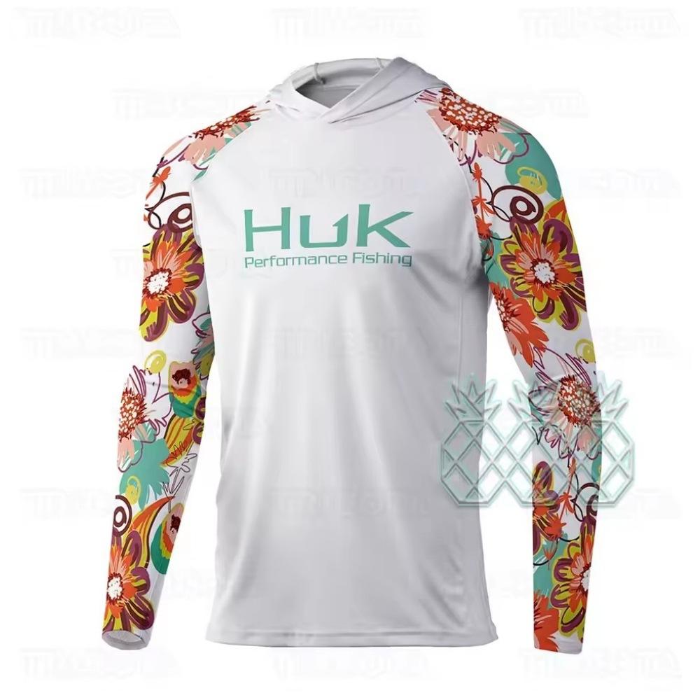 HUK Fishing Suit Men's Long-Sleeve Fishing Suit Sea Fishing Boat Quick-Dry Breathable Sun Protection Fishing Suit