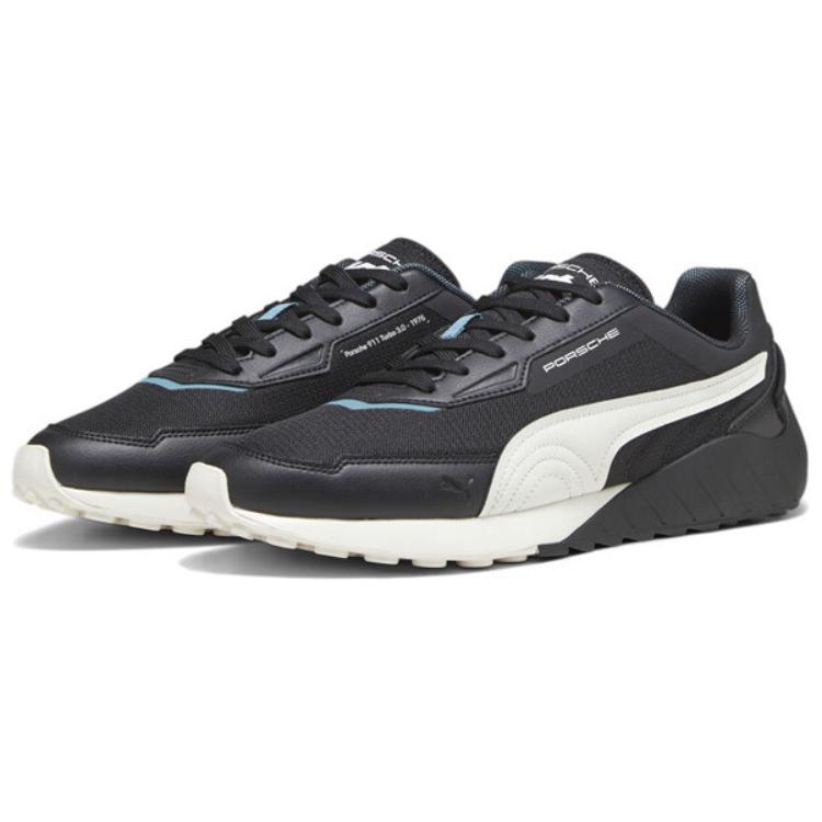 Puma Porsche Legacy Speedfusion Pantofi sport de lifestyle confortabili și la modă cu vârf jos Unisex Negru Alb 307778-01