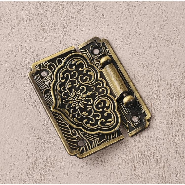 Antique Zincs Alloy Chest Clasp Jewelry Wooden Box Buckle Pad Chest Lock for Gift Packaging and Craft Box Enduring