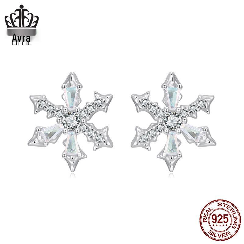 

Everly Snowflake Sterling Silver Earrings - Romantic Winter Jewelry for Women