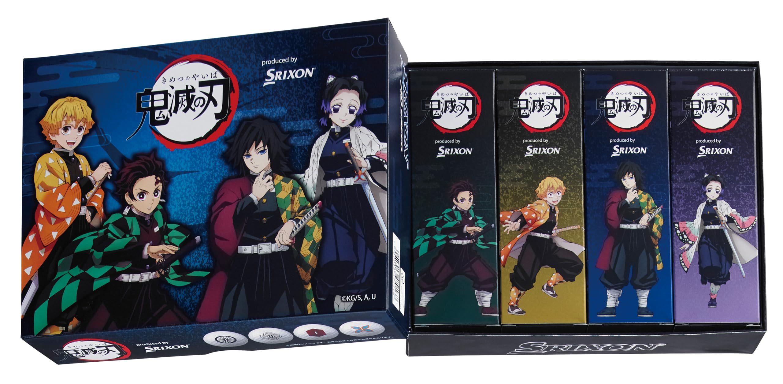 

Dunlop SRIXON AD SPEED3 Гольф Демон Kimetsu no Yaiba Персонаж 1 Дюжина Белых Мячей, Мячи Истребителя, (12 Шариков),