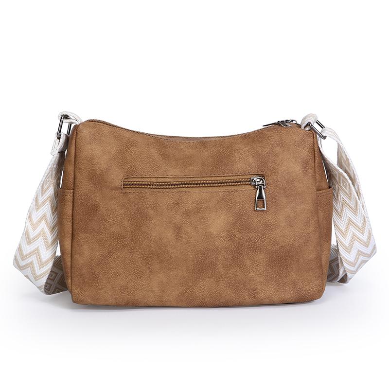 Vintage Soft Leather Bag Women's Large Capacity Multi-compartment Mother Bag Crossbody Bag