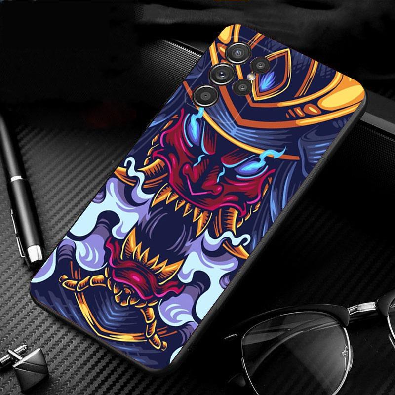 Phone Case for Samsung S26 S25 S24 S23 S22 Ultra S23 S22 S25 Plus S24 FE S26Edge Japanese Samurai Oni Mask