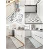 Nordic Kitchen Long Carpet Pu Waterproof And Oil Resistant Household Washable Floor Mats Non -Slip Leather Kitchen Supplies Decor