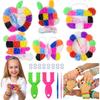 Knoopwerkset met Leuke Opbergdoos Handwerk Vriendschapsarmband Maken Elastiekjes DIY Materiaalpakket Weefgetouw Bandjes Kit TMZ