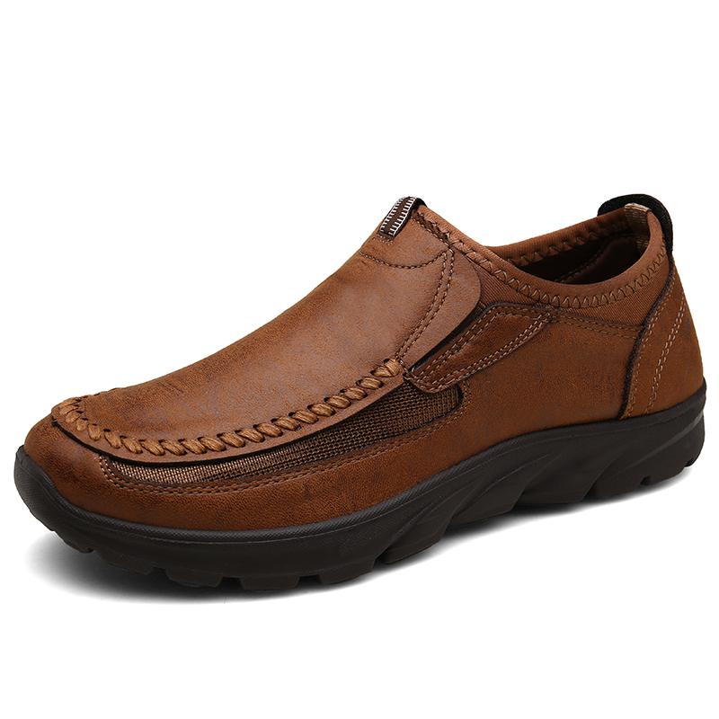 Men Casual Shoes Brand 2022 Fashion Mens Loafers Moccasins Breathable Slip on Retro Driving Shoes Men Sneakers Plus Size 39-48