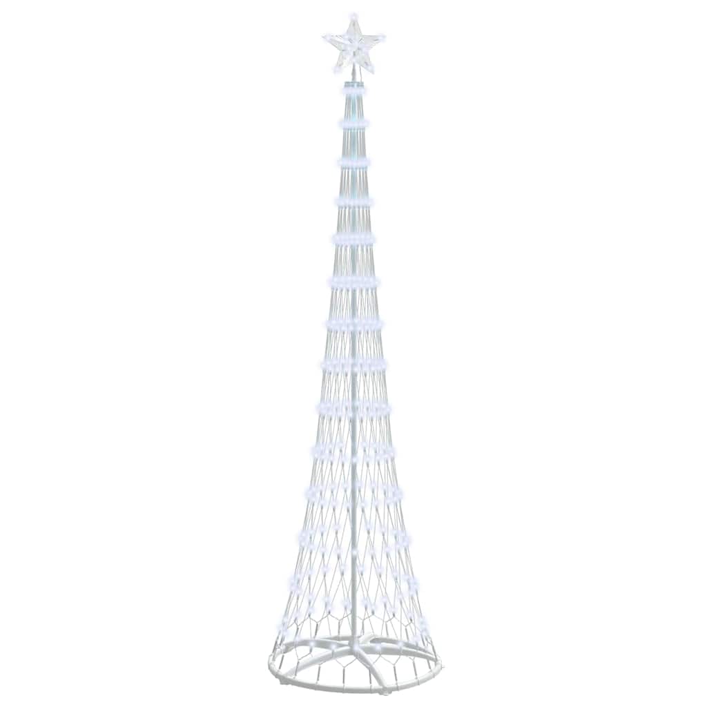 LED Christmas Tree with 290 Cold White LEDs 250 cm Metal