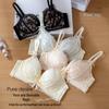 New Romantic Lace Push-Up Bra: Deep V, Anti-Sagging, Adjustable, Side Support