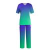 Frauen Kurzarm V-ausschnitt Tops + Hosen Arbeits Set Anzug Lose Beiläufige Kurzarm T Shirts Top Und Lange Hosen trainingsanzug