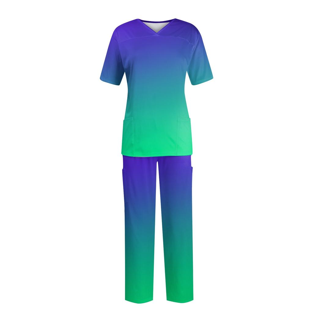 Frauen Kurzarm V-ausschnitt Tops + Hosen Arbeits Set Anzug Lose Beiläufige Kurzarm T Shirts Top Und Lange Hosen trainingsanzug