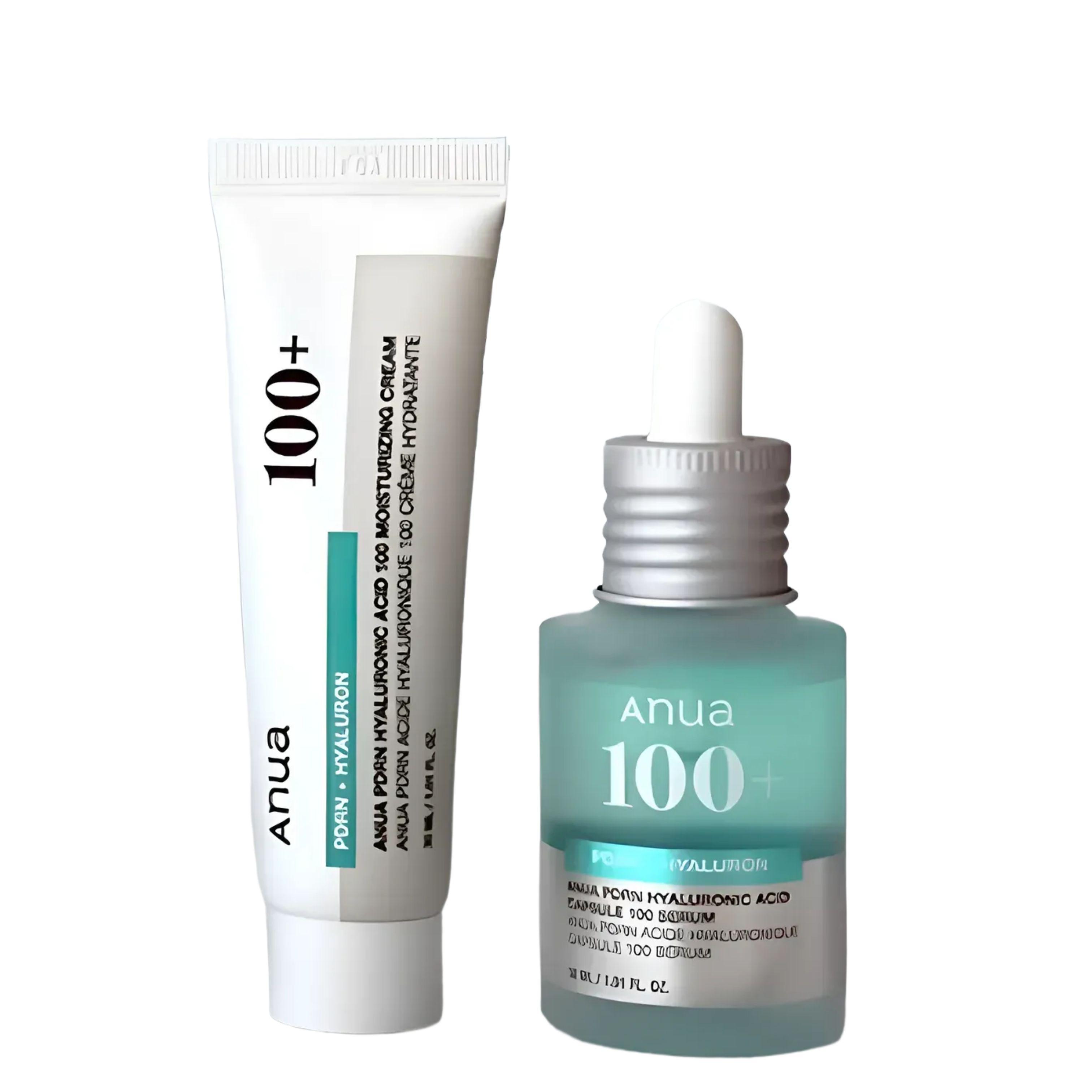 ANUA PDRN Hyaluronic Acid Capsule 100 Serum 30 ml + PDRN Hyaluronic Acid 100 Moisture Cream 30 ml Set
