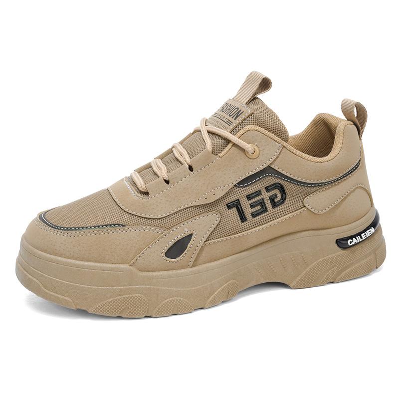 Autumn men's shoes new breathable tooling shoes men's trend versatile platform sports shoes casual board shoes labor insurance shoes men