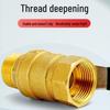 Copper Ball Valve for Gas & Water Heater: Internal/External Thread, Large Flow, Sizes 2-6 Points, 1 Inch