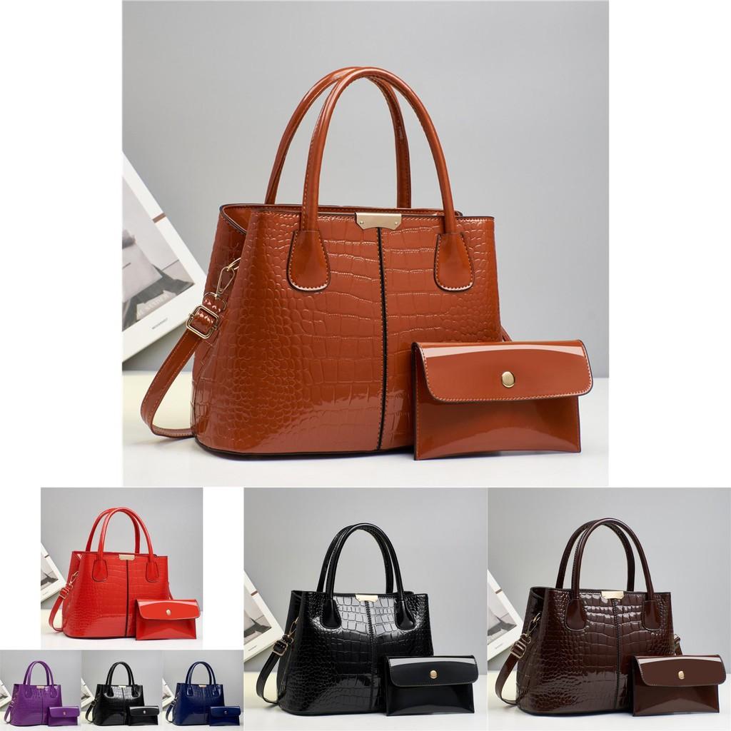 Fashionable Crocodile Pattern Shoulder Crossbody Mother Bag Stylish Pu Handbag For Women Autumn Winter