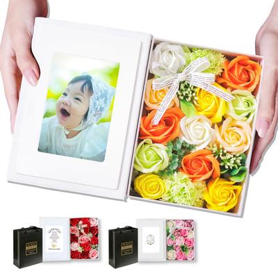 TUKUMO Tvålblomma Foto L 2L Pensionsgåva för en Ny Blommor som Aldrig Fotobokformad Ram, Gåva, Storlek, Storlek, Låda, Mors dag,
