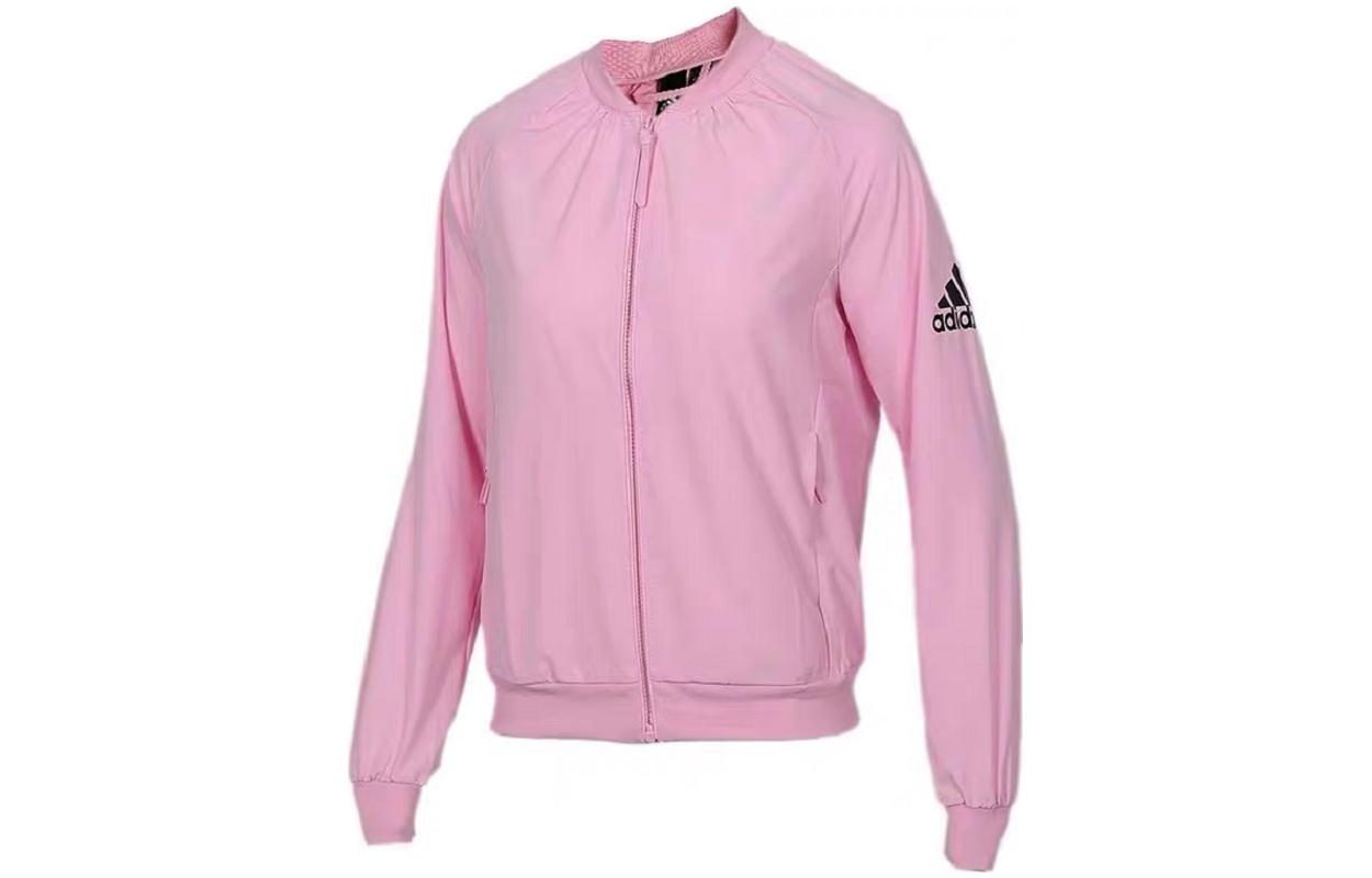 Adidas Jackets Women s Pink Baseball Collar Moderate Other DY8615 S