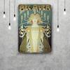 Art Nouveau Classic Poster Rusty Metal Plaque Retro Decorative Plate Bar Man Cave Garage Club Metal Sign Wall Decoration