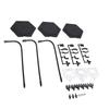 3 Pack Action Figure Stand ABS Stainless Steel Bendable Doll Figure Support Display Holder Base for