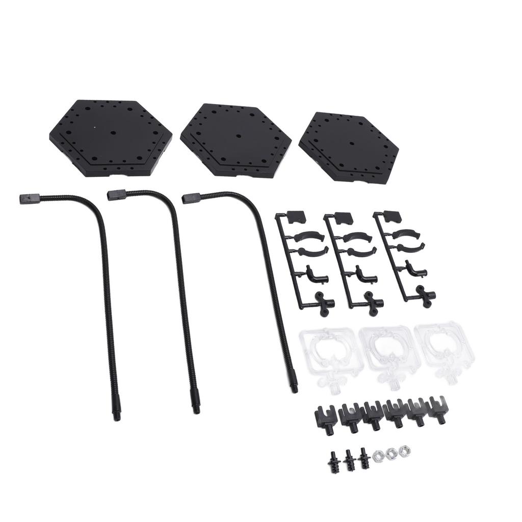 3 Pack Action Figure Stand ABS Stainless Steel Bendable Doll Figure Support Display Holder Base for