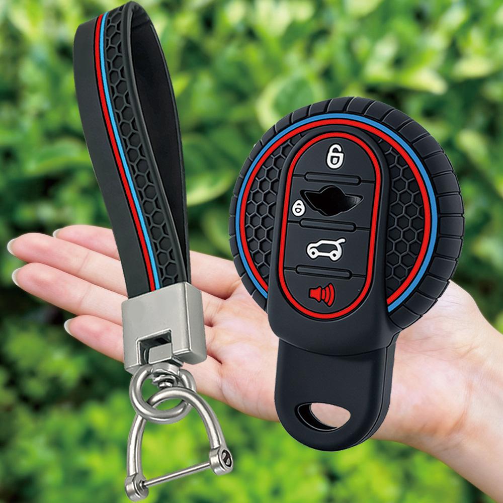 Silicone Car Remote Key Case For BMW MINI COOPER S ONE JCW F54 F55 F56 F57 F60 CLUBMAN COUNTRYMAN Keychain Auto Accessories