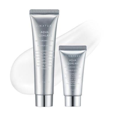 Aqua Skualen Krem (60ml + 30ml Set)– Hassas ve Kuru Ciltler İçin Derin Nemlendirme Yüz Nemlendiricisi