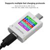 B10 DC4.5-50V Type-c Multi-function Digital Display Voltage Ammeter Power Meter Cell Phone Charging Tester Detector 600W 12A Max