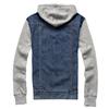 2026 Primavera Otoño Chaqueta Vaquera con Capucha para Hombre Ropa Casual Urbana Chaquetas Vaqueras Chaqueta Vaquera para Hombre Abrigo Desmontable para Hombre