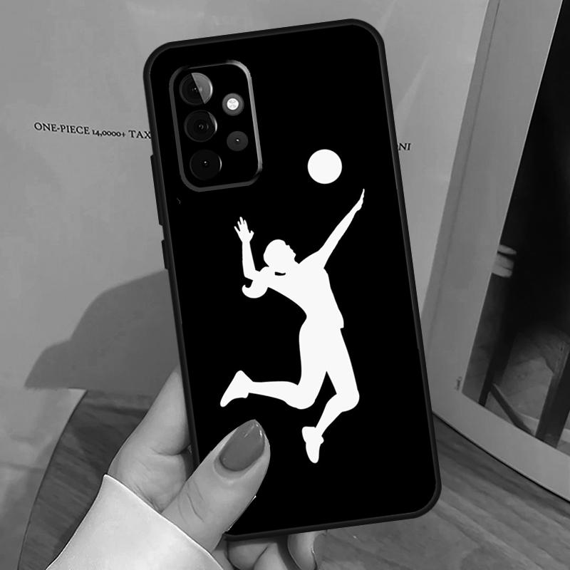 Volleyball Sport Phone Case For Samsung Galaxy A32 A52 A12 A53 A33 A23 A13 A54 A34 A14 A51 A15 A25 A35 A55